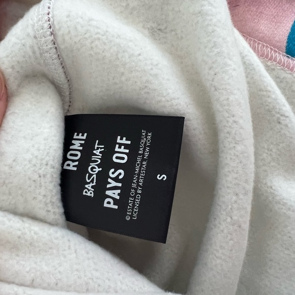 Basquiat "A-One" Unisex Hoodie Rome Pays Off - Picture 13 of 13